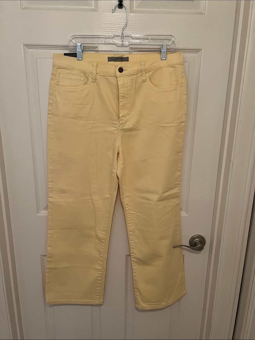 Joe's Jeans Pale Yellow Wide-Leg Jeans